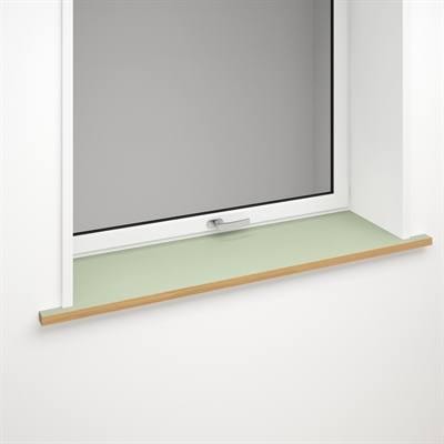 Fensterbank aus hellgrünem Linoleum mit optionaler Vorderkante | Pistachio 4183