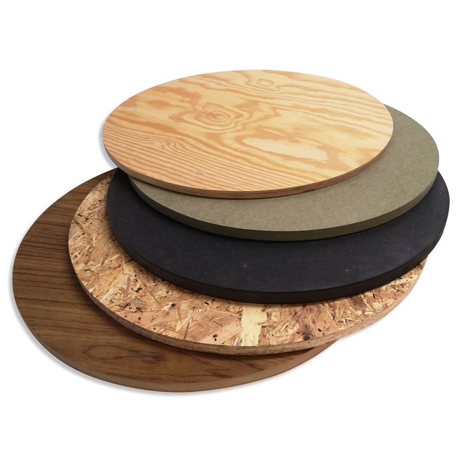 Runde Holzplatten 