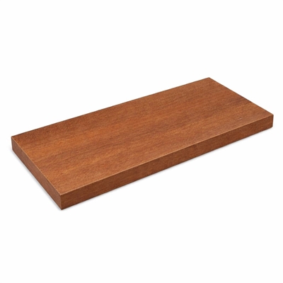 Regal aus massivem Sapele-Mahagoni