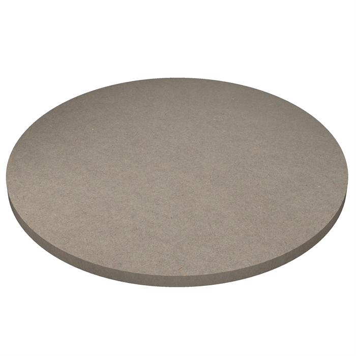 Runde Hellgraues Valchromat MDF